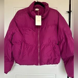 NWT Entro Women's Magenta Puffer Jacket